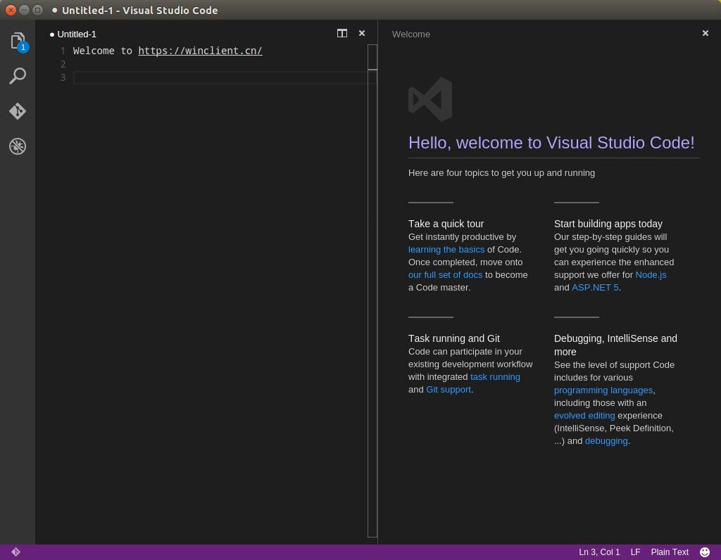 visual studio code linux install