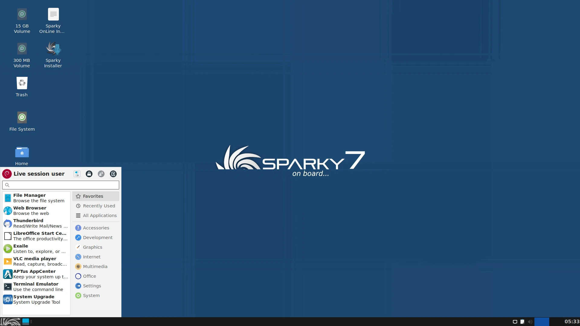 SparkyLinux 7 桌面