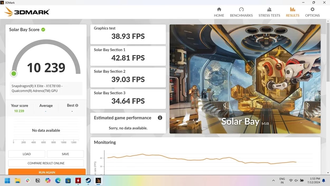 Snapdragon X Elite：3DMark 测试