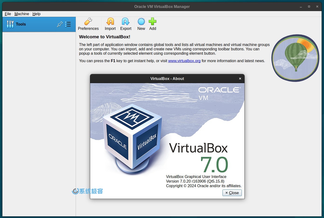 VirtualBox 7.0.20