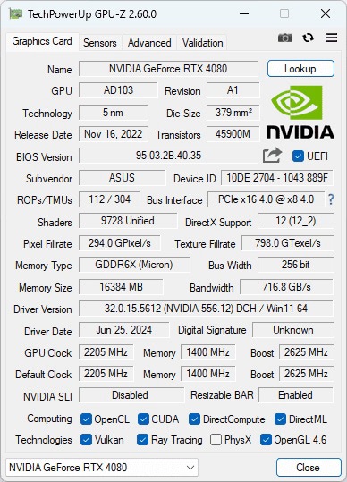 GPU-Z 2.60.0