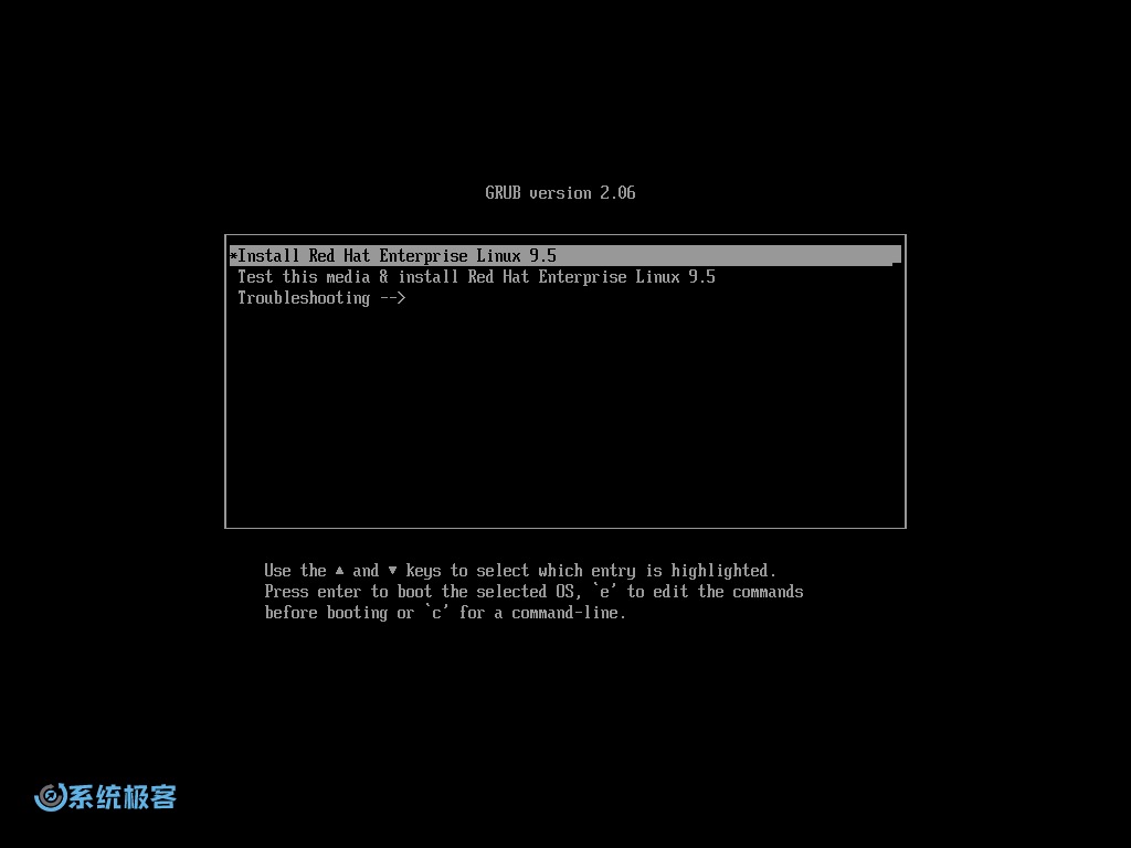 安装 Red Hat Enterprise Linux 9.5