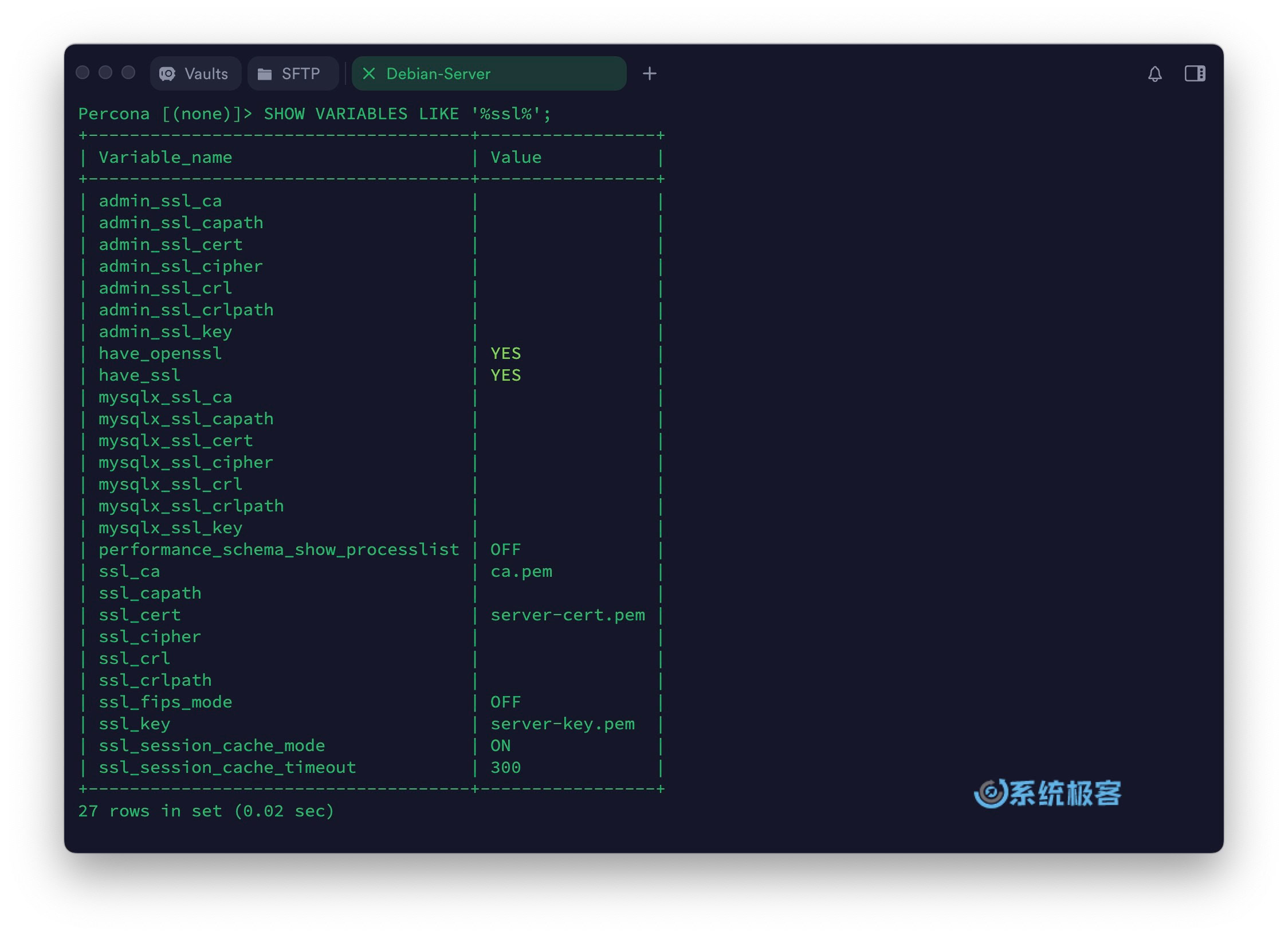 检查 MySQL 是否已启用 SSL 加密