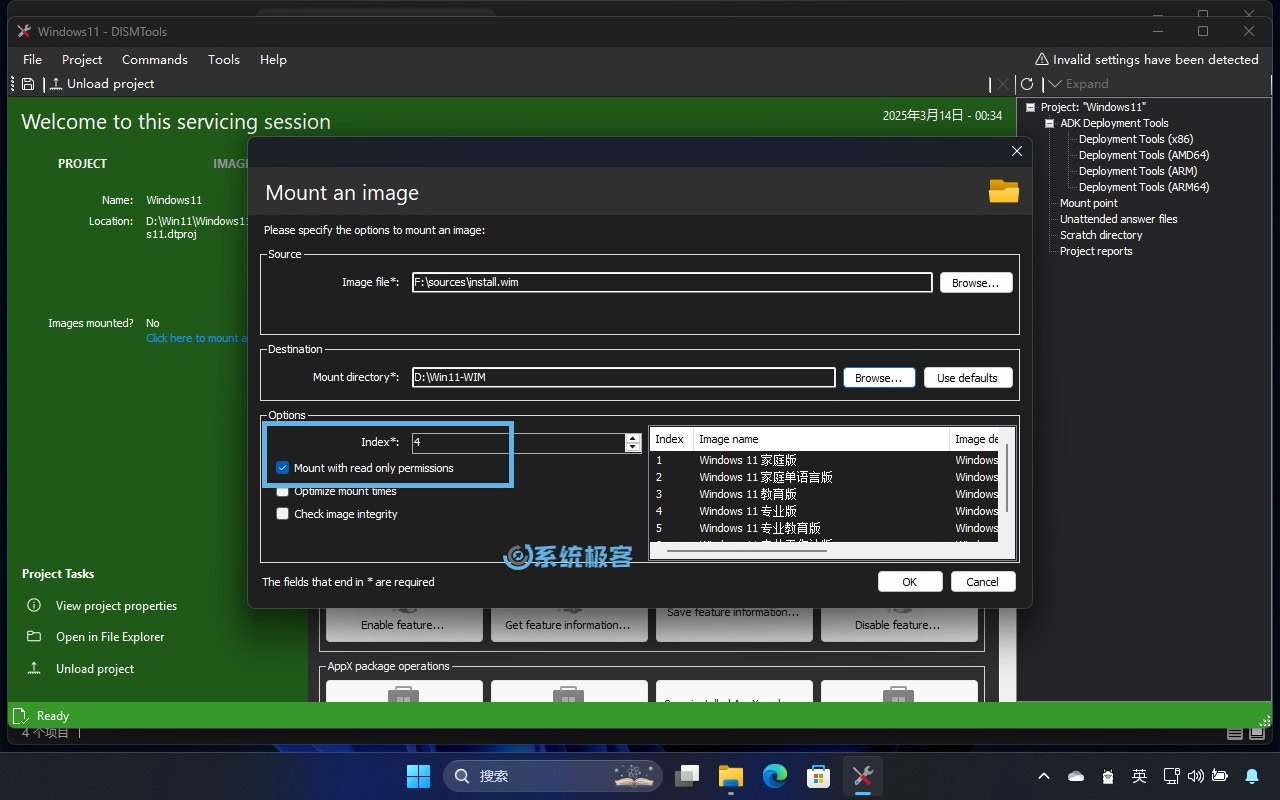 挂载指定 Windows 版本