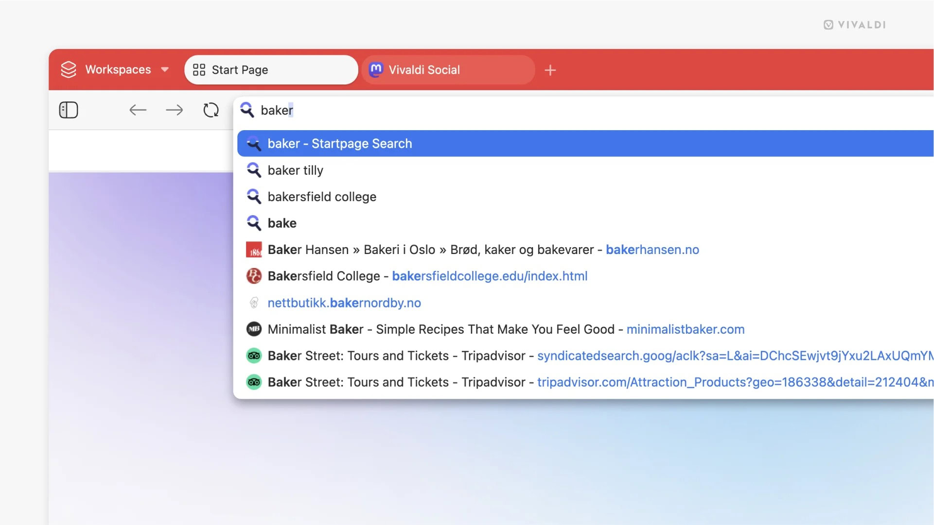 Vivaldi 7.2 更智能、更快捷的「地址栏」
