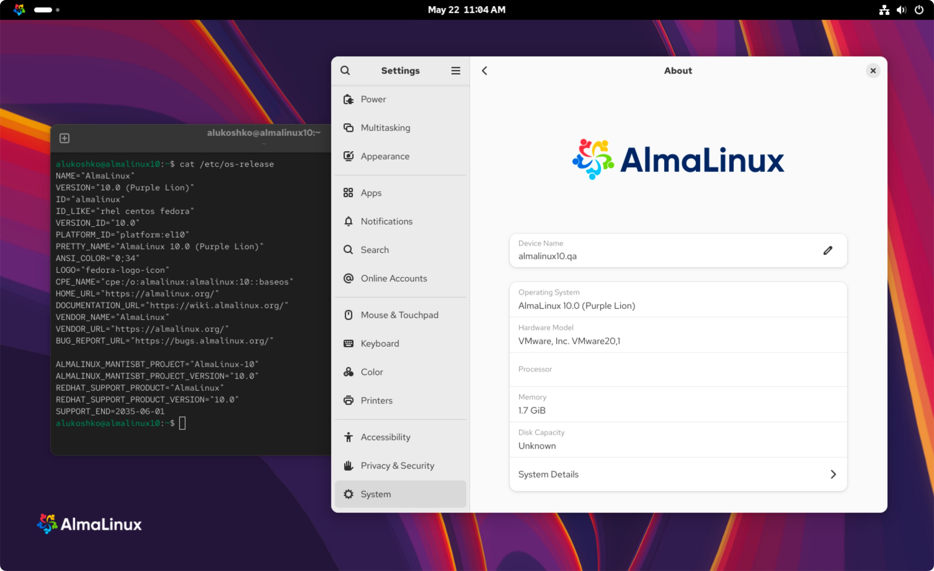 AlmaLinux 10