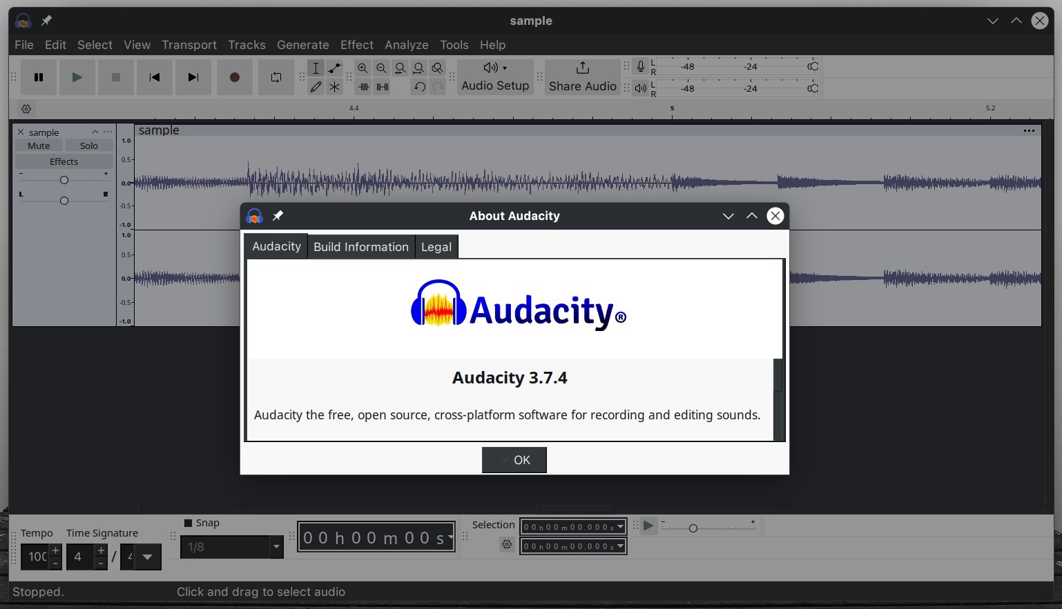 Audacity 3.7.4