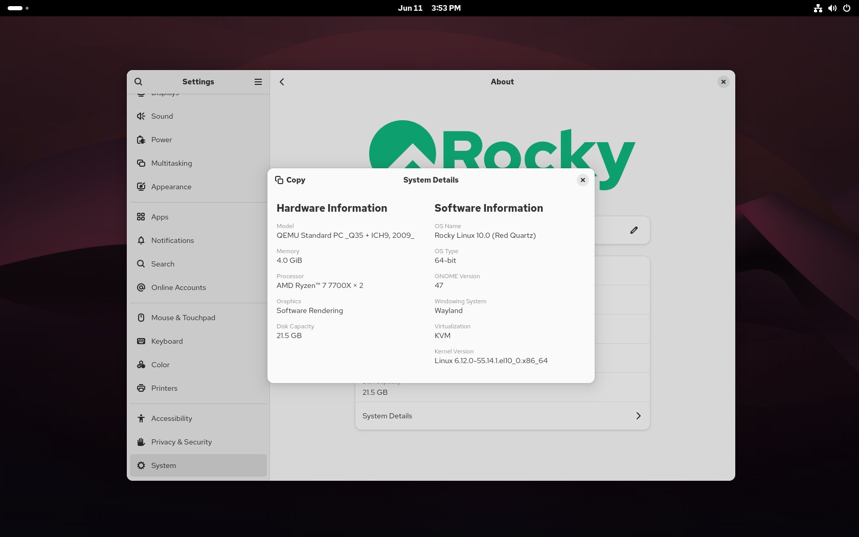 Rocky Linux 10