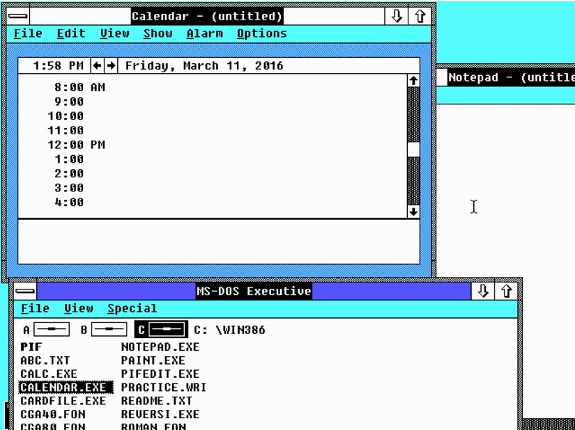 Windows 1.0 多任务处理