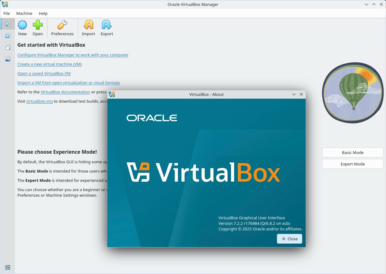 VirtualBox 7.2.2
