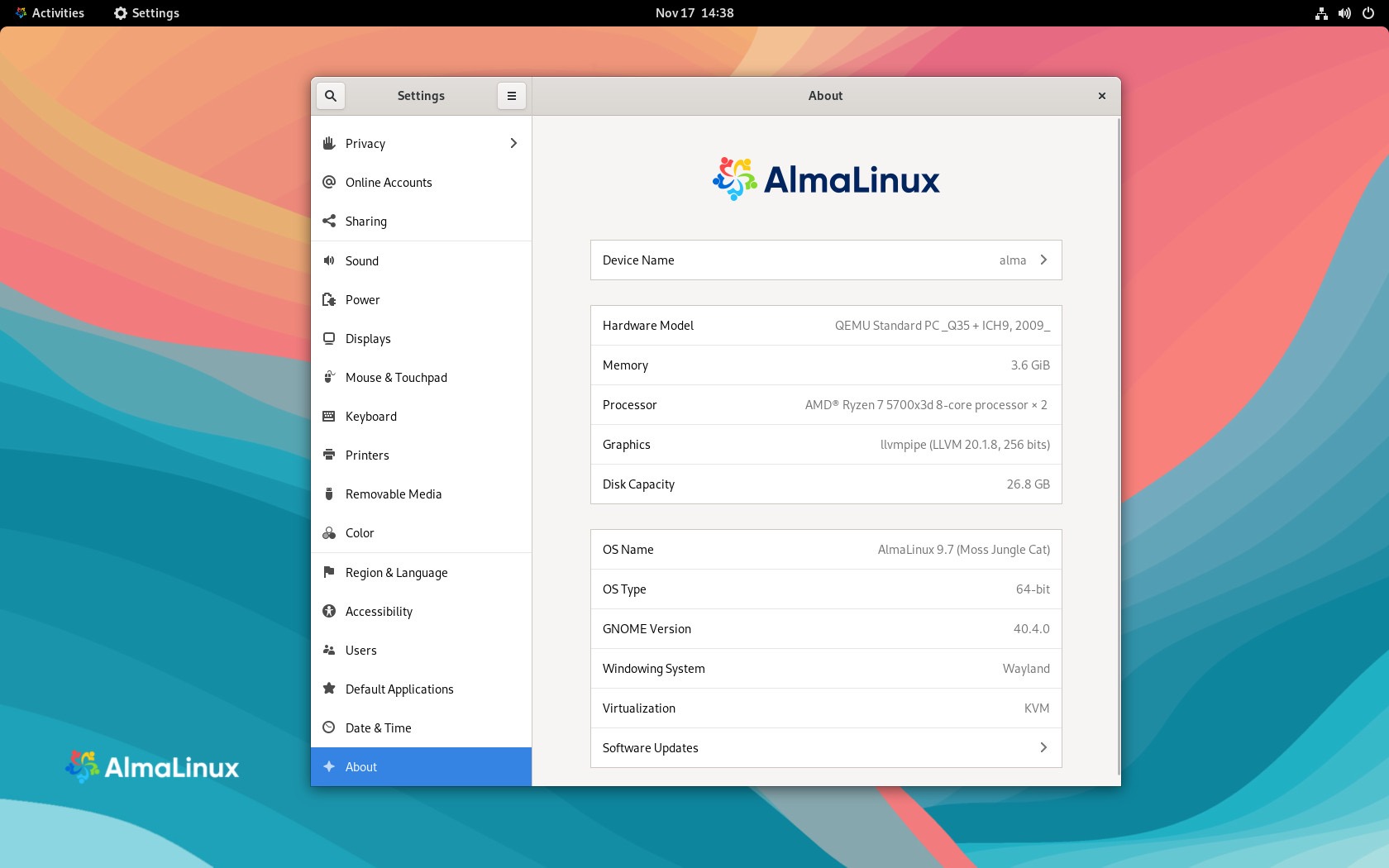 AlmaLinux 9.7