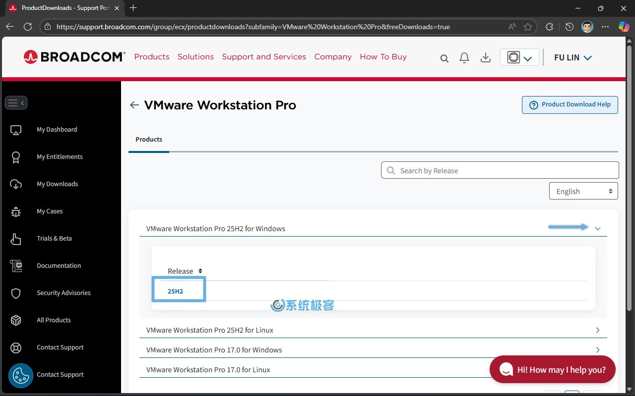 选择最新的 25H2 版本