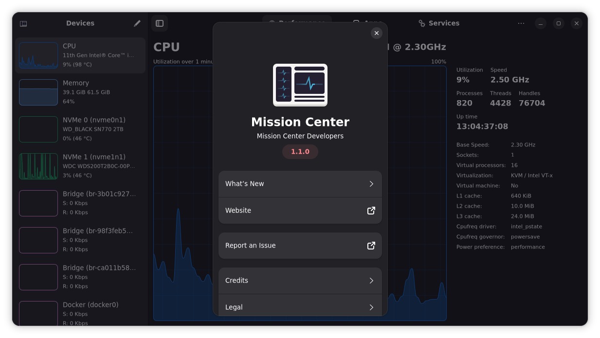 Mission Center 1.1.0