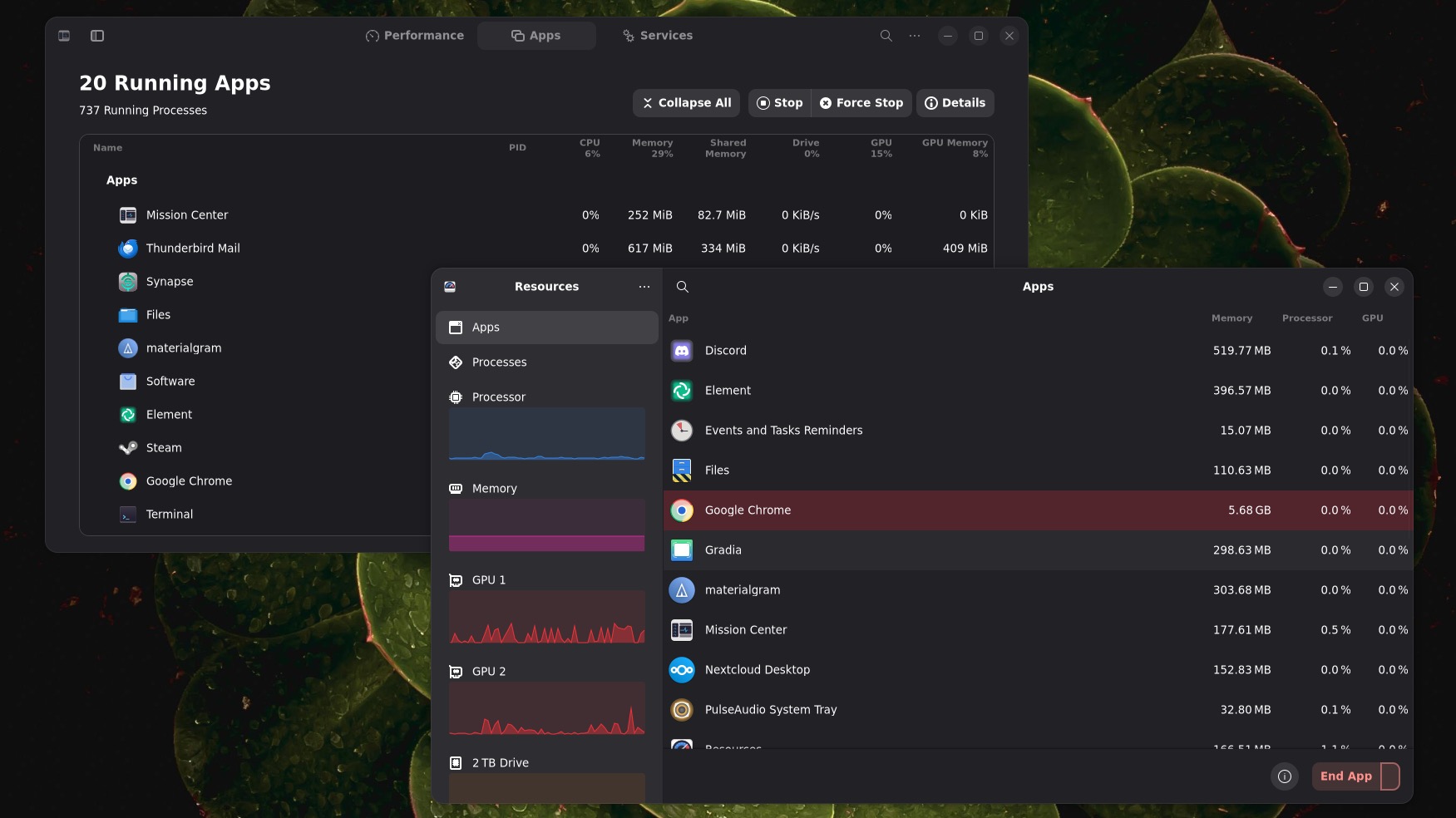 Mission Center 与 Resources