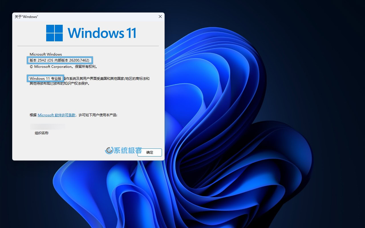 使用 winver 查看版本