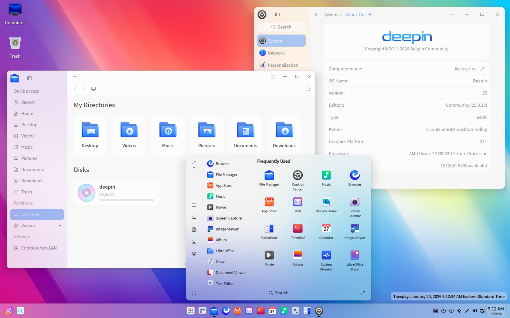 deepin 25.0.10