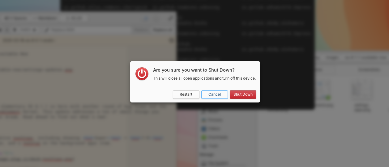 结束会话对话框的背景变暗效果