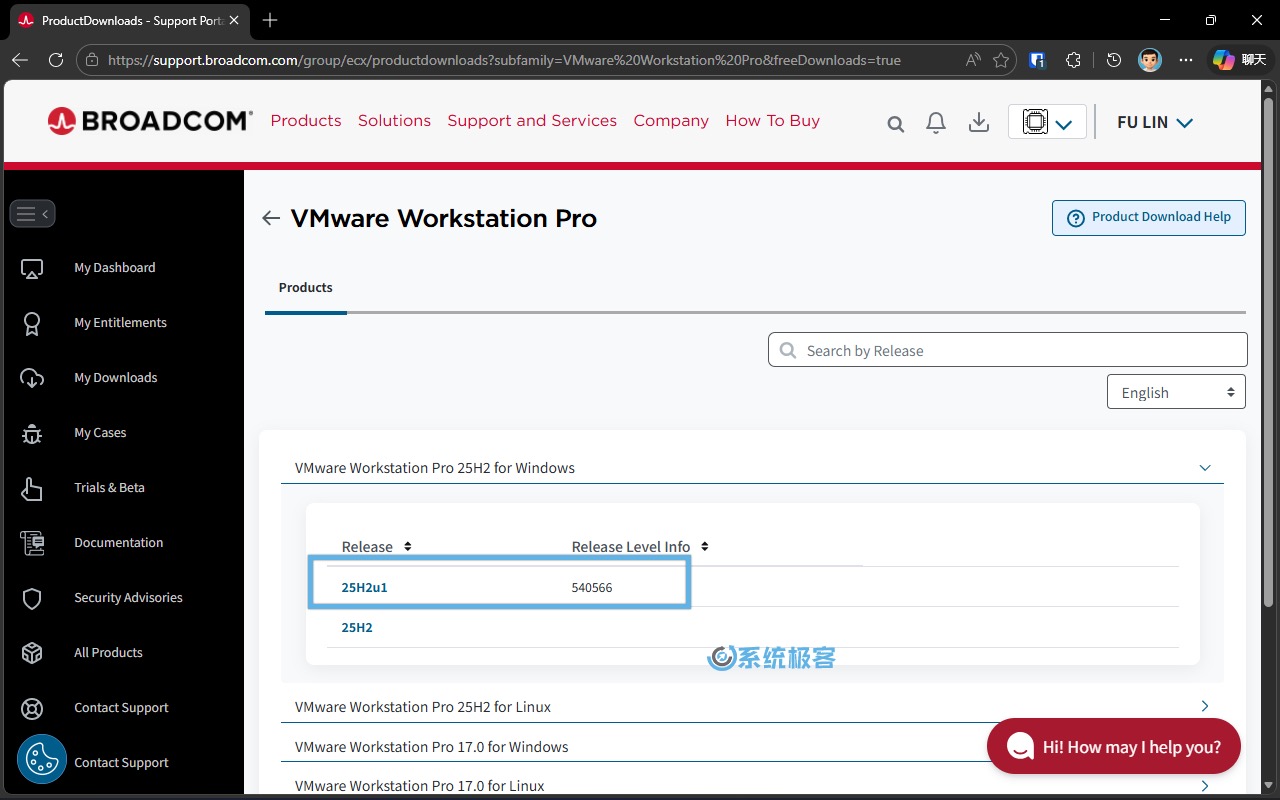 选择最新的 25H2u1 版本