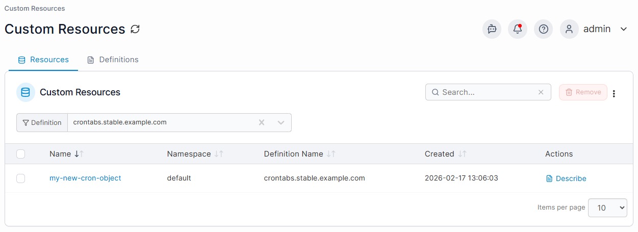 Portainer 2.39 LTS Kubernetes 自定义资源