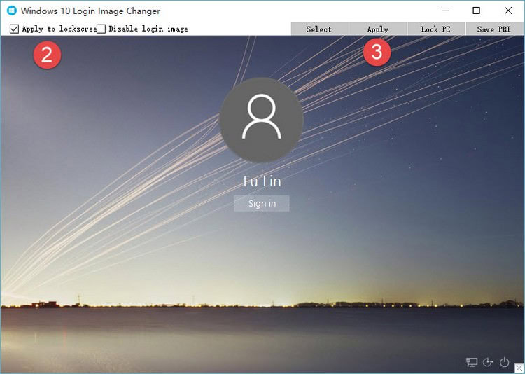 Windows 10 Login Lockscreen Image Changer